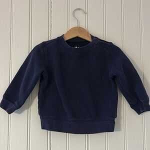 Primary unisex sweatshirt & pant set 12-18 months in Navy